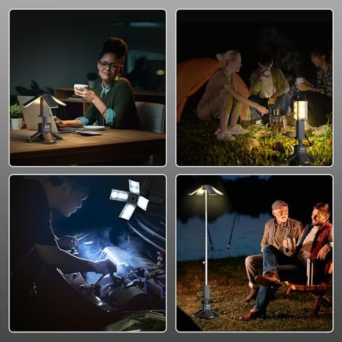 Telescopic Camping Lights Rechargeable 14000 mAh Led Multifunction Magnetic Lanterns Job Site Lighting Cordless Dimmable Camping Tent Lamp Portable Power Supply 6000LM IPX5 Waterproof - Image 4