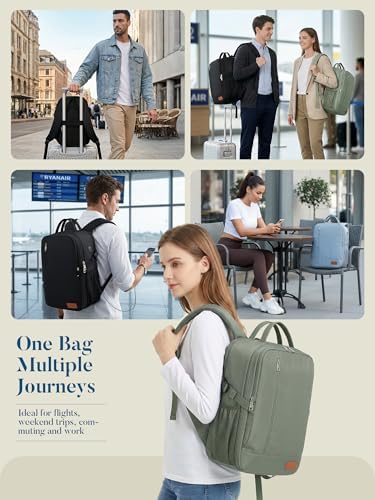 Lossga for Ryanair Cabin Bags 40x30x20 Anti Theft Carry-ons Underseat Travel Backpack Cabin Size Hand Luggage Bag with Water Bottle Holder - Image 8