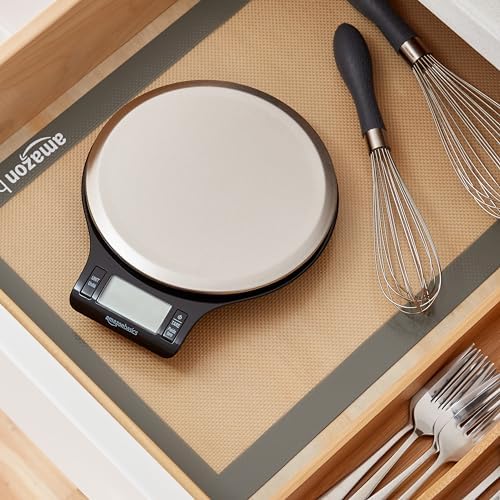 Amazon Basics Digital kitchen scales with LCD display (with batteries), Black and Stainless Steel, BPA free, Weighs up to 11 pounds - Image 13