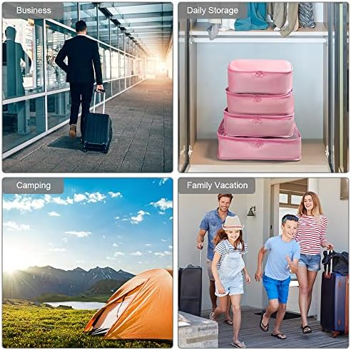 OSDUE Packing Cubes for Suitcase, 8PCS Travel Organiser Packing Bags, Travel Accessories Organizers Essentials, Clothes Shoes Cosmetics Toiletries Storage Bags - Image 6