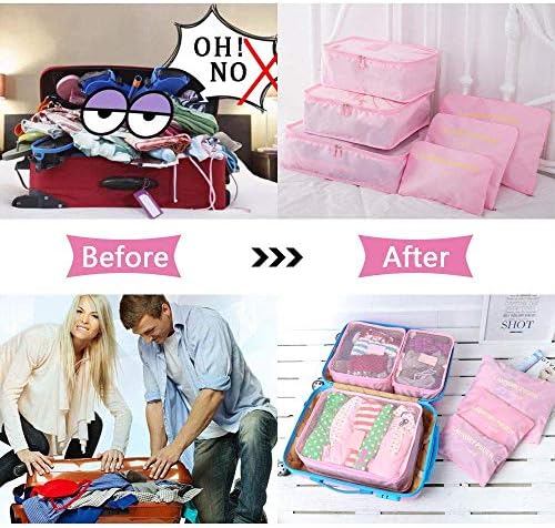 Vicloon Multifunction Packing Cubes - 8 PCS Organizer Packing Bags for Suitcase, Travel Essentials with Shoe Bag - Image 5
