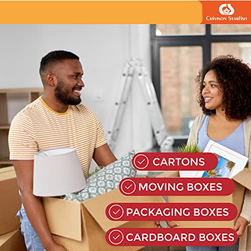Crimson Starfish 12 x Brown Packaging Tape Rolls 48mm x 66m | Packaging Tape for Packing Parcels, Boxes, Postage, Moving House | Adhesive Parcel & Brown Packing Tape | Moving Out Essentials - Image 6