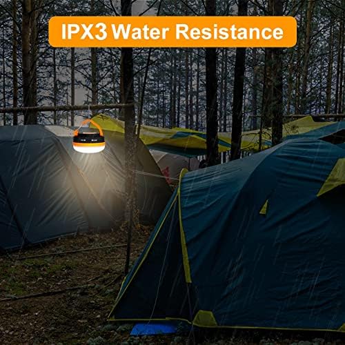 flintronic Camping Lights, Camping Light LED Tent Light Portable Outdoor Tent SOS Light 5 Modes with Hook, IP43 Waterproof for Hiking Fishing Emergency Home Power (Not Include Batteries) - Image 4