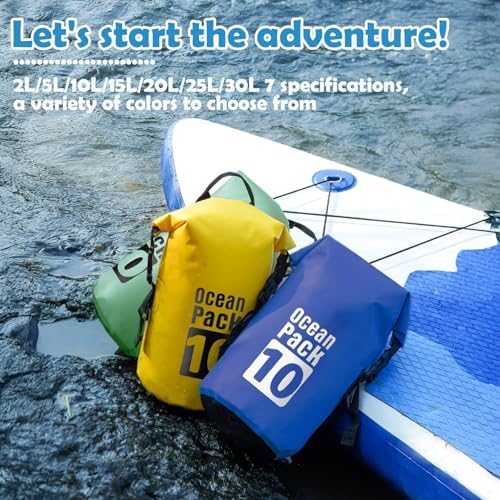 10L Waterproof Dry Bag with Single Shoulder Strap - Red Durable PVC Roll Top Dry Sack - Reusable Gear Protector for Kayaking, Boating, Beach, Swimming, Camping and Outdoor Sports - Image 5