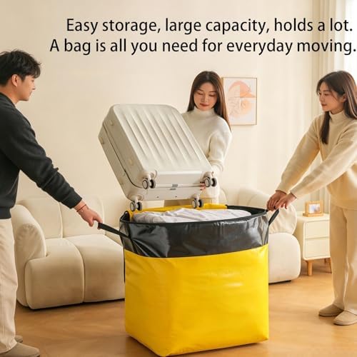Moving Storage Bags – 140L Clothing Container, Large Capacity Organizer | Relocation Bag - Spacious Storage for Clothes and Household Items | Oxford Fabric Material with Carry Handles, Moving Travel - Image 4