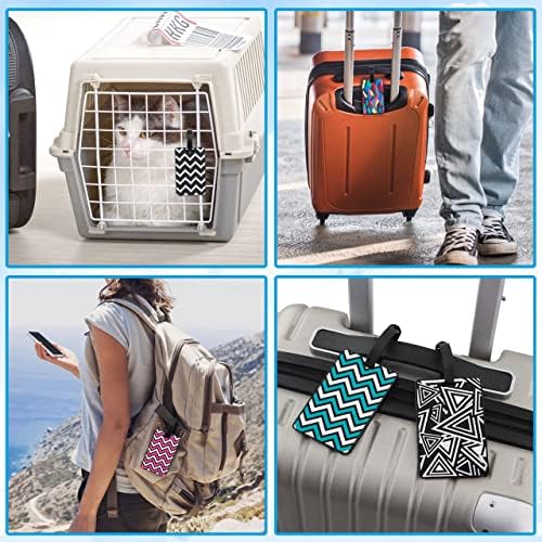 6Pcs Luggage Tag, Luggage Labels Travel Suitcase Luggage Tags Business Card Holder/ Travel ID Bag Tag - Image 7