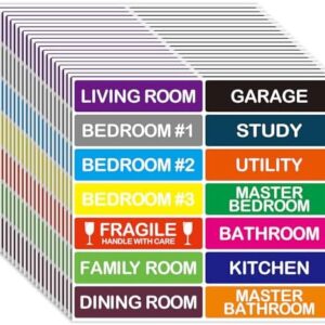 Packing Labels for Moving House 280pcs Colour Coded Stickers Home Moving Labels Fragile Sticker for Move Boxes House Essentials