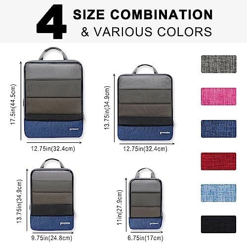Compression Packing Cubes, Luggage Organiser Set, Extensible Suitcase Organiser, Packing Organisers for Suitcases, Packing Cubes for Travel or Home Storage - Image 4