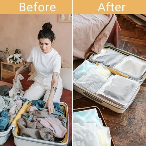 Zhtulck 30Pcs Reusable Ziplock Bags,40X30cm Hospital Bag Maternity Essentials, Travel Bags Organiser with Stickers, Hospital Bag Organiser Pouches Ziplock Bags for Clothes,Shoes,Cosmetics - Image 6