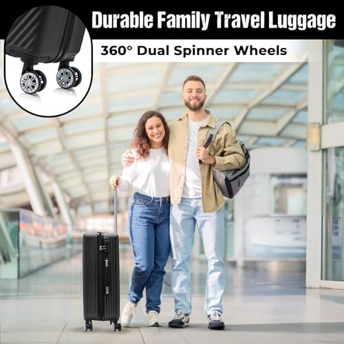 FLYMAX Medium Suitcase 4 Wheel Lightweight Luggage Hard Shell ABS Travel Case Hold Check in Fits 15kg - 20kg Medium Size + 3 Digit Lock + Telescopic Handle 67 Litre Capacity - Image 9