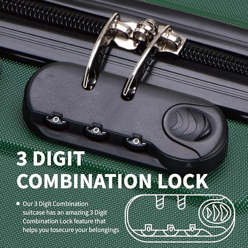 FLYMAX 29" Large Suitcase 4 Wheel Lightweight Luggage Hard Shell Travel Case Hold Check in Fits 23kg - 27kg + 3 Digit Lock Suitcase Large + Telescopic Handle 100 Litre Capacity - Image 6