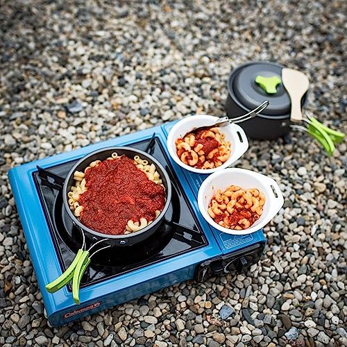 MalloMe Camping Cookware 18pc Mess Kit w/Backpacking Stove – Camping Cooking Set for Backpacking Gear - Camping Pots and Pans Set w/Camping Pot Pan Stove Utensils Camp Kitchen Equipment Accessories - Image 6