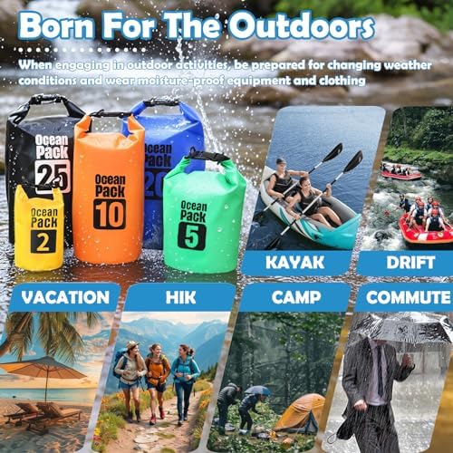 10L Waterproof Dry Bag with Single Shoulder Strap - Red Durable PVC Roll Top Dry Sack - Reusable Gear Protector for Kayaking, Boating, Beach, Swimming, Camping and Outdoor Sports - Image 4