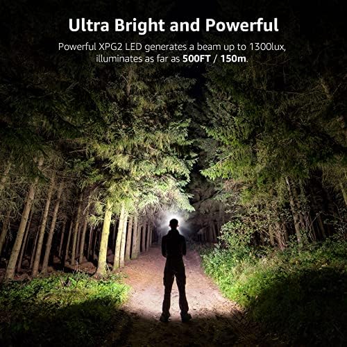 Lepro Head Torch, 2 Pack Super Bright LED Headlamp with 6 Lighting Modes, Waterproof, Battery Powered LED Lightweight Headlight for Cycling Running Camping for Kids Adults - Image 2