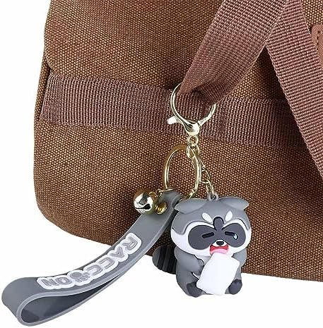 Kopida Keychain 2PCS Cute Cartoon Raccoon Key Chains Exquisite Cartoon Pendant Keyring Girl Backpack Decoration Women Key Chain DIY Hanging Accessory - Image 3