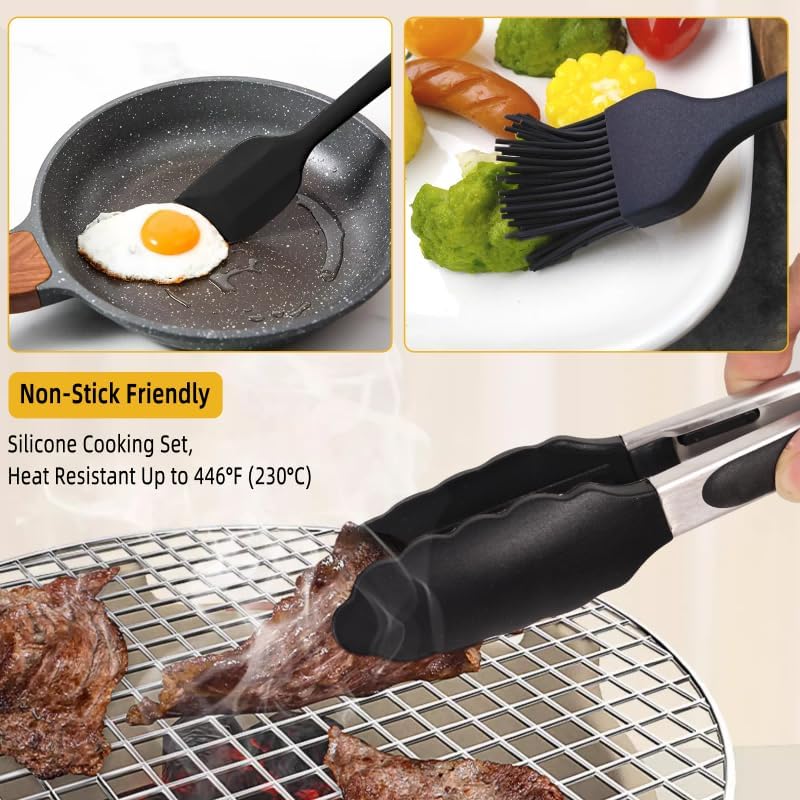 Camping Essentials Accessories, 11 Pcs Cooking Utensils Set, Camping Utensils Set, Lightweight Portable Camping Gear Equipment for Car Kitchen Caravan Outdoor Hiking Picnic Rv - Image 4
