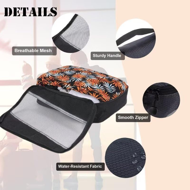 Packing Cubes for Suitcases,SWEDOU 4pcs Large Packing Cubes Luggage Carry-On Suitcase Oragniser Bags for Travel Waterproof Storage Bag for Clothes (4color) - Image 6