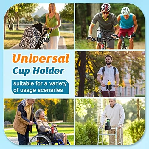 Guiseapue Pram Cup Holder: Universal Drink Coffee Cup Holder with Phone Holder Organiser for Wheelchair, Pushchair, Buggy, Bike, Walker, Baby Essentials for Newborn, New Mum Gifts for Baby Wishlist - Image 7