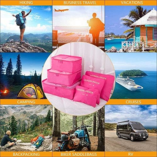 Vicloon Multifunction Packing Cubes - 8 PCS Organizer Packing Bags for Suitcase, Travel Essentials with Shoe Bag, Storage Accessories - Image 7