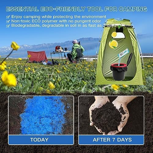 oceanengine Portable Toilet Absorbent Gel, Portable Toilet Powder Poo Urine Powder for Camping Outdoor Hiking - Image 4