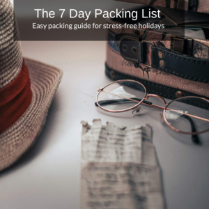 7 day packing list
